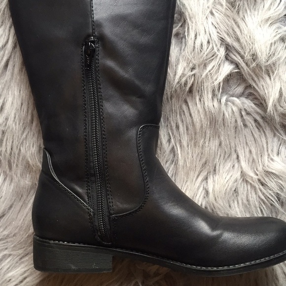 EUC New Direction Knee High Black Boots, Size 9.5M - Picture 3 of 6